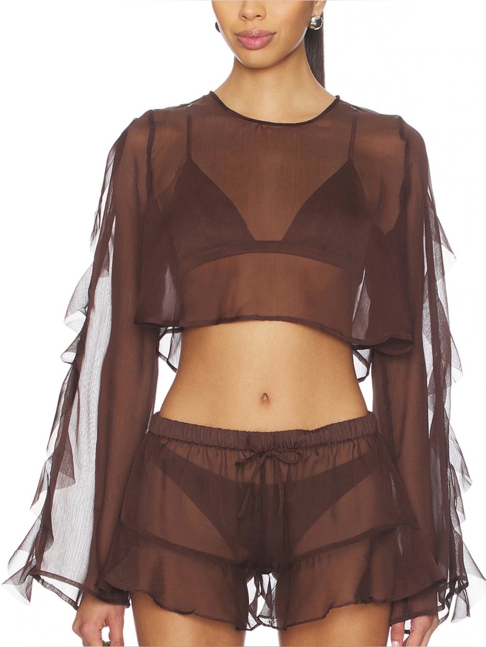 Shani Shemer Brown Cover Up Set